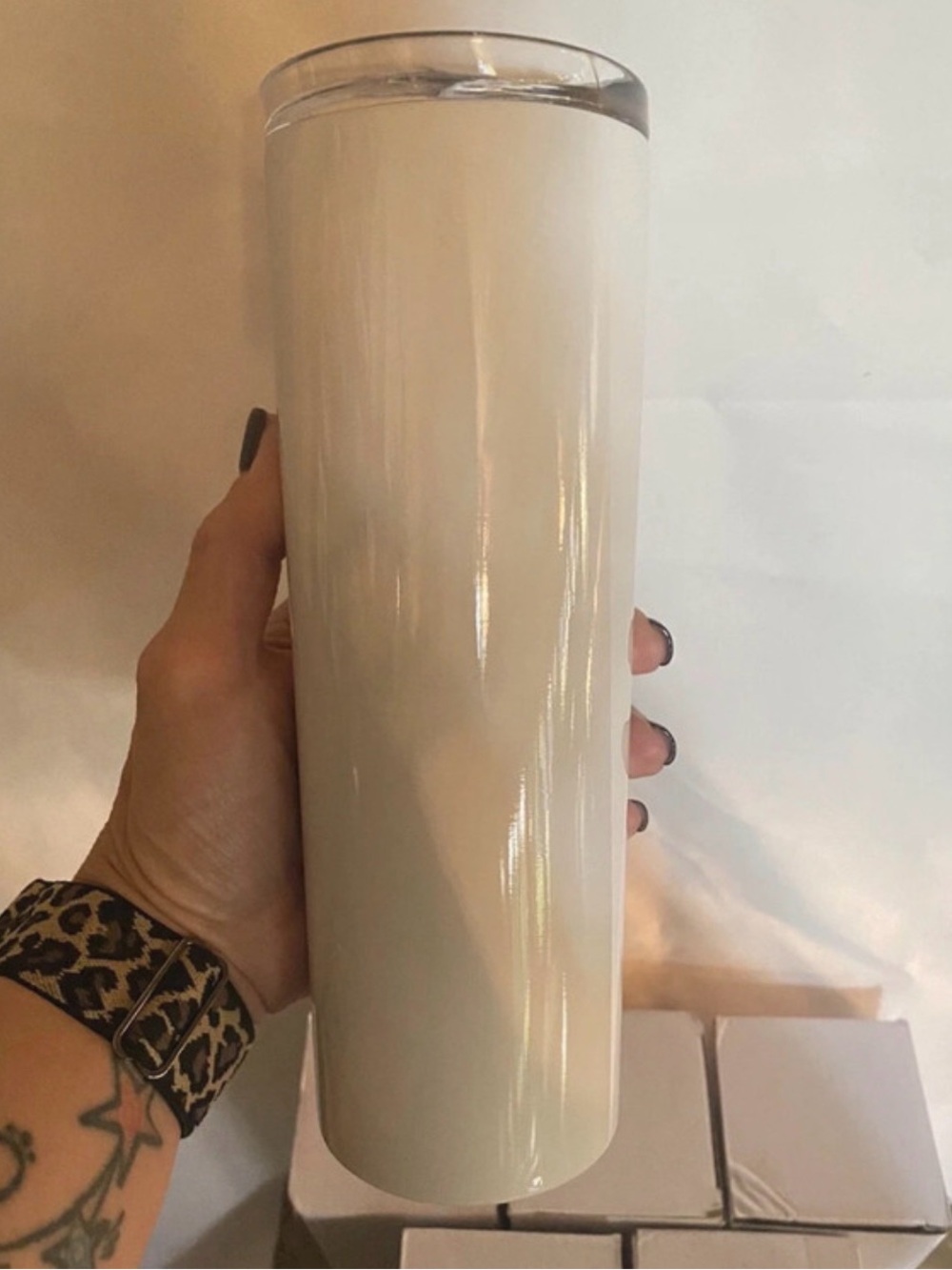 Lot of 5 white Sublimation Tumblers 20 oz Thermal Insulated Stainless Steel - Picture 2 of 6